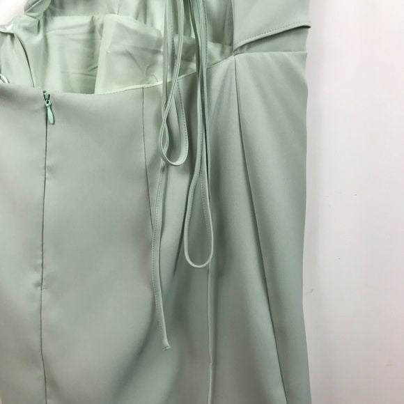 Superdown Thalia Bow Front Dress in Sage Size Small