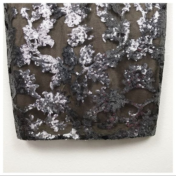 David Meister Sequin Detail Dress Size 6