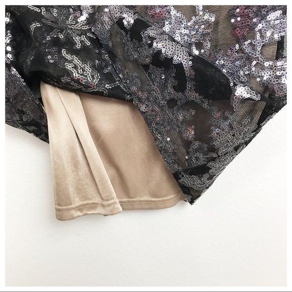 David Meister Sequin Detail Dress Size 6