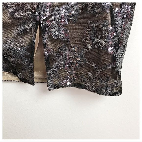David Meister Sequin Detail Dress Size 6