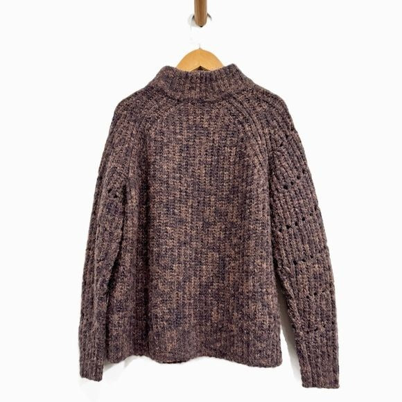 Madewell Pointelle Mockneck Pullover Sweater Size XXS
