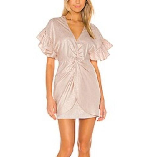 Saylor Brookey Mini Dress in Blush Size Small
