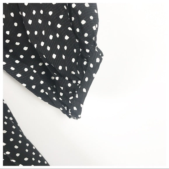 Anthropologie Eva Polka Dot Midi Dress Size 8