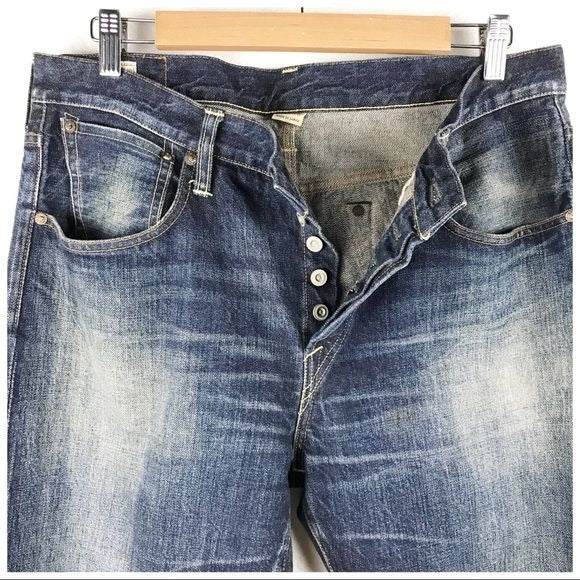 Canton Overalls Japanese Selvedge Denim Jeans Regular Fit 32x30