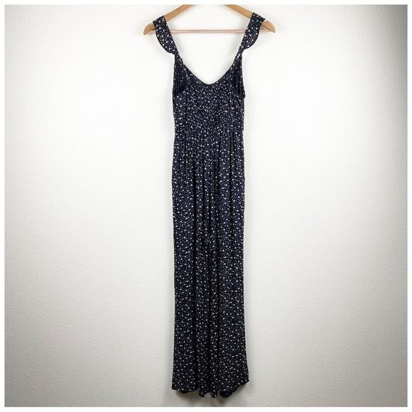 Saltwater Luxe Black Floral Jumpsuit Size XS