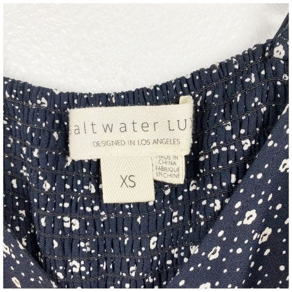 Saltwater Luxe Black Floral Jumpsuit Size XS