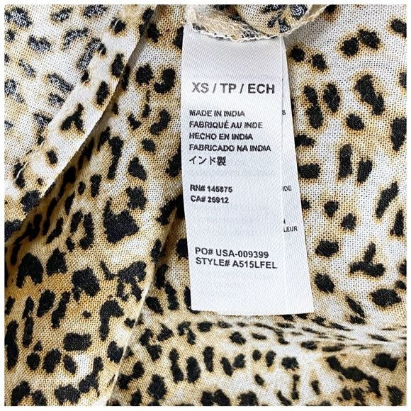 NWT Amuse Society Feline Woven Top Size XS