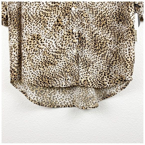 NWT Amuse Society Feline Woven Top Size XS