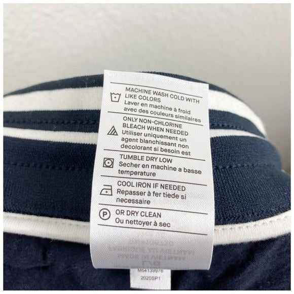 Vince Navy Drawstring Pintuck Track Pants in Coastal Blue Size Large