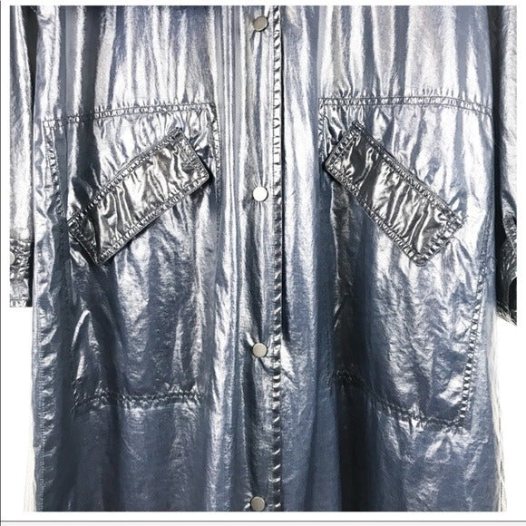 Free People Trinity High Shine Rain Coat Size XS