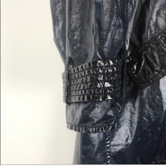 Free People Trinity High Shine Rain Coat Size XS