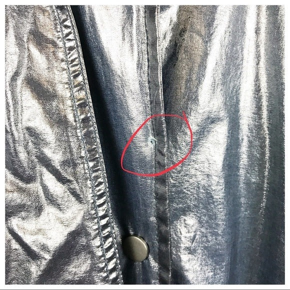 Free People Trinity High Shine Rain Coat Size XS