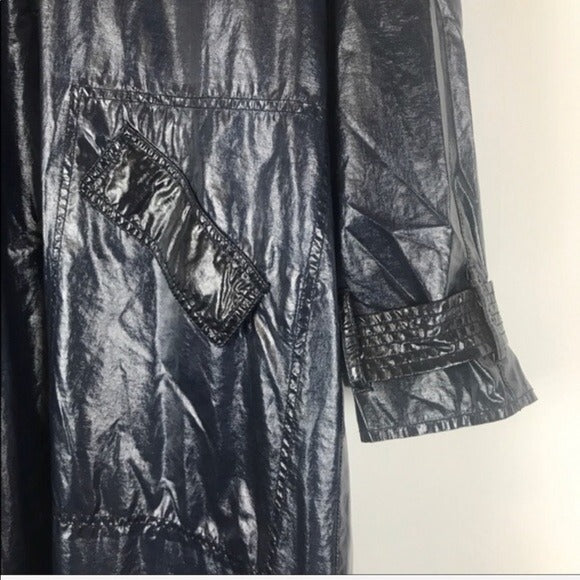 Free People Trinity High Shine Rain Coat Size XS