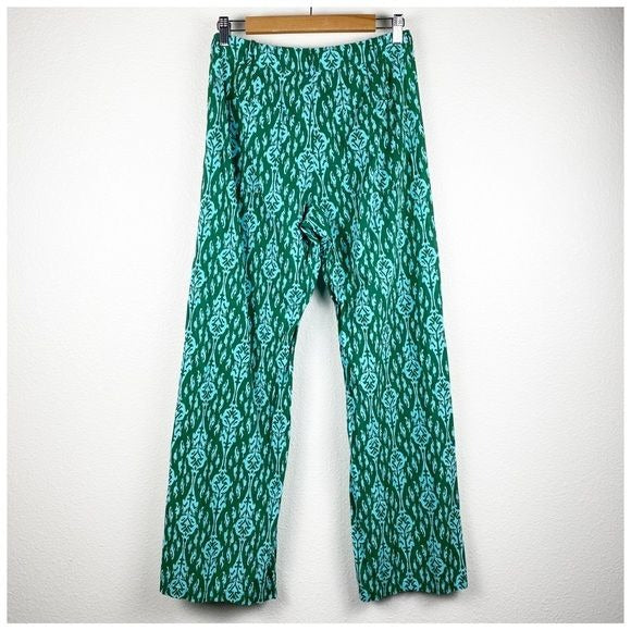 Zara Green & Blue Printed Pants Size Small