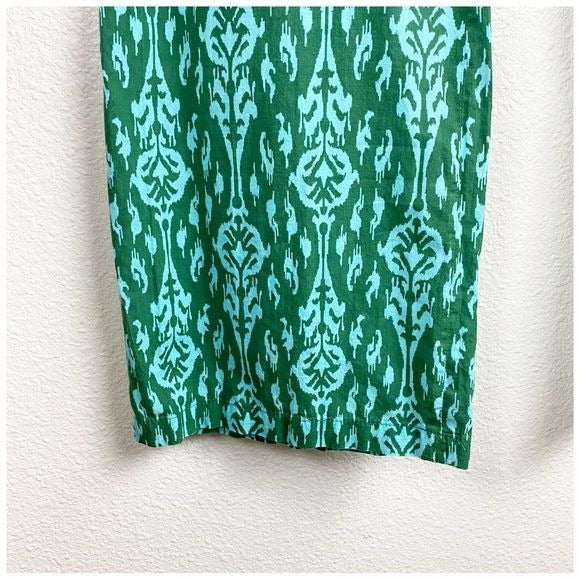 Zara Green & Blue Printed Pants Size Small