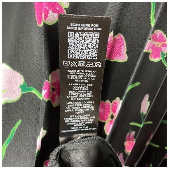 Asos NWT Maternity Square Neck Pleated Midi Dress in Floral Print Size 16