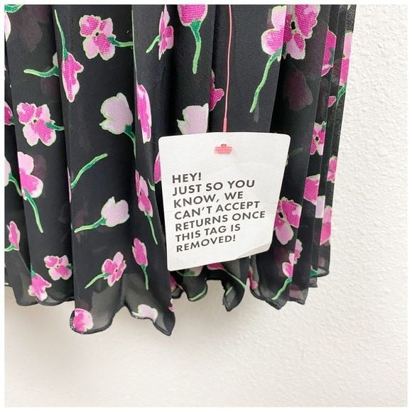 Asos NWT Maternity Square Neck Pleated Midi Dress in Floral Print Size 16