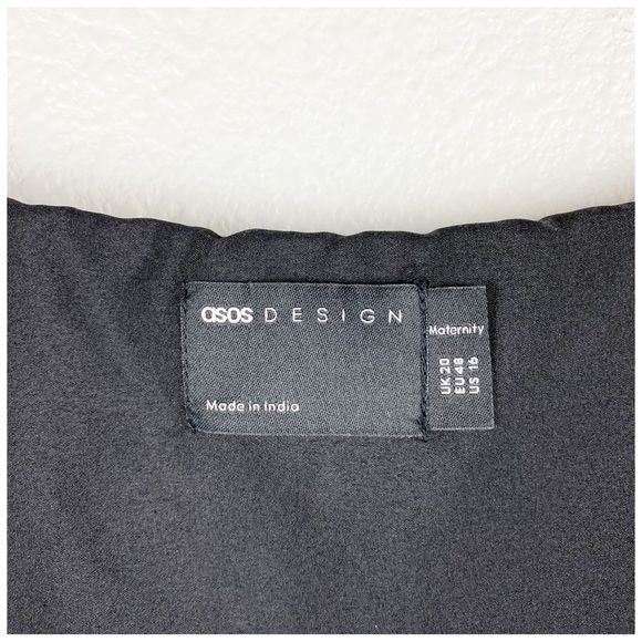 Asos NWT Maternity Square Neck Pleated Midi Dress in Floral Print Size 16