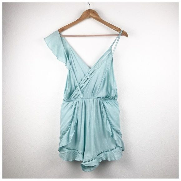 Free People Intimately One of These Days Romper in Sea-foam Size Small