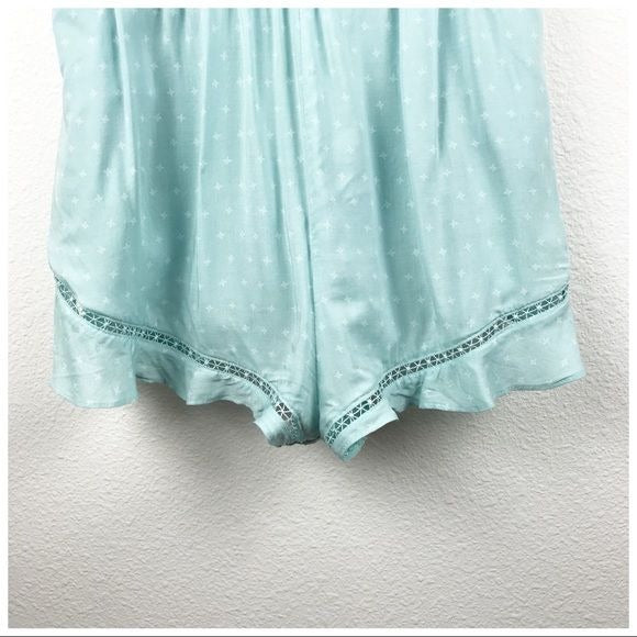 Free People Intimately One of These Days Romper in Sea-foam Size Small