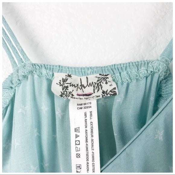 Free People Intimately One of These Days Romper in Sea-foam Size Small