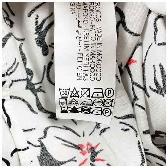 Zara White Floral Bow Tie Maxi Dress Size XS