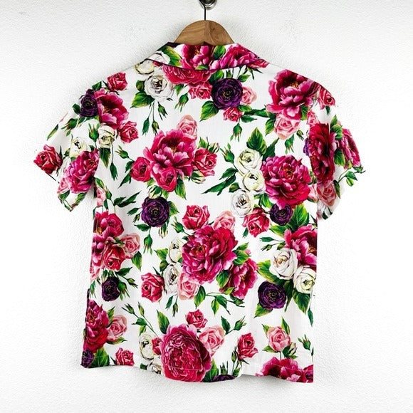 Dolce & Gabbana Girl’s Colorful Floral Short PJ Set - 11/12