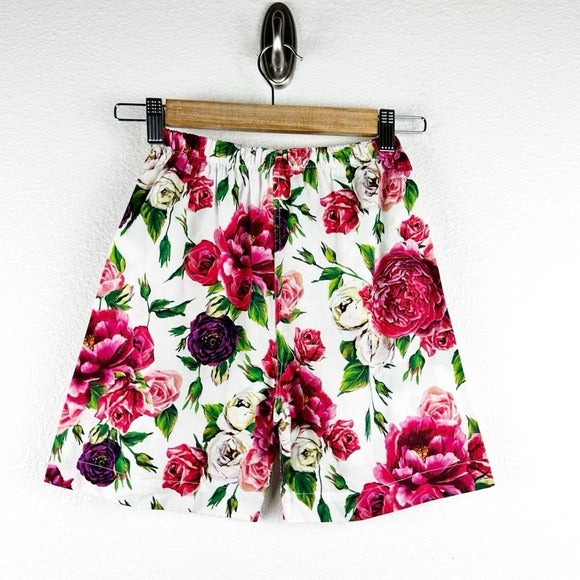 Dolce & Gabbana Girl’s Colorful Floral Short PJ Set - 11/12