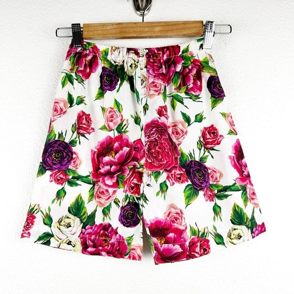 Dolce & Gabbana Girl’s Colorful Floral Short PJ Set - 11/12