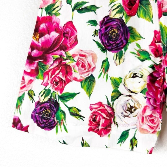 Dolce & Gabbana Girl’s Colorful Floral Short PJ Set - 11/12