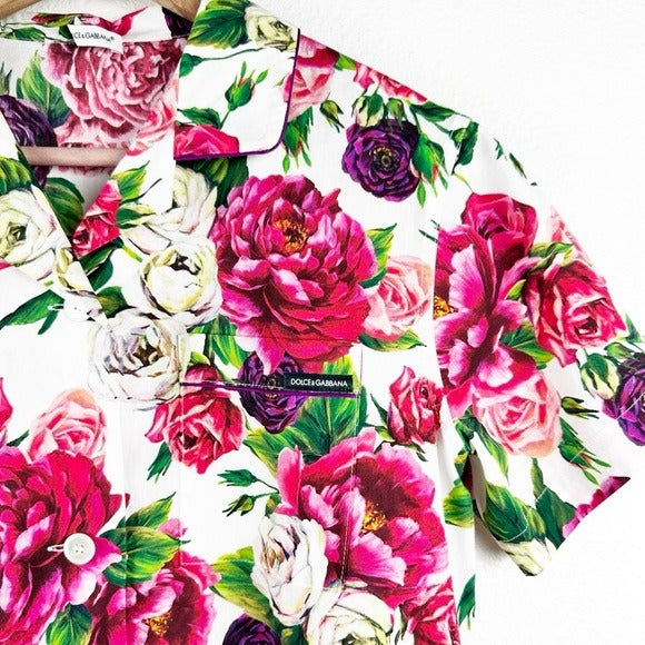 Dolce & Gabbana Girl’s Colorful Floral Short PJ Set - 11/12