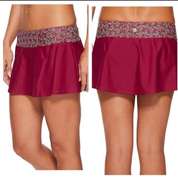 Prana Swim Skirt in Pomegranate Seashells Size XS