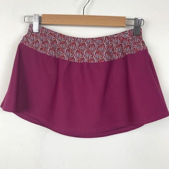 Prana Swim Skirt in Pomegranate Seashells Size XS