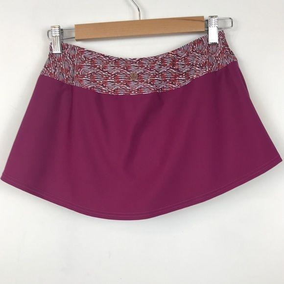 Prana Swim Skirt in Pomegranate Seashells Size XS