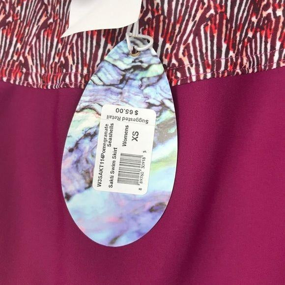 Prana Swim Skirt in Pomegranate Seashells Size XS