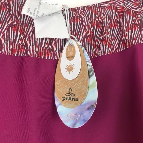 Prana Swim Skirt in Pomegranate Seashells Size XS