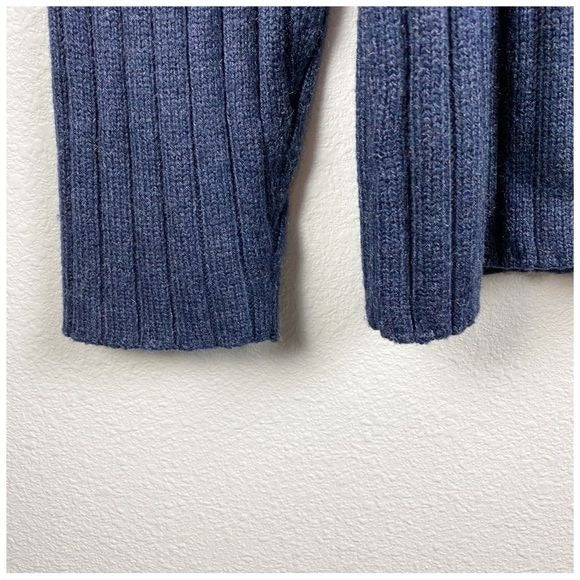 Bugle Boy Vintage Y2K Blue Mock Neck Sweater Size XL