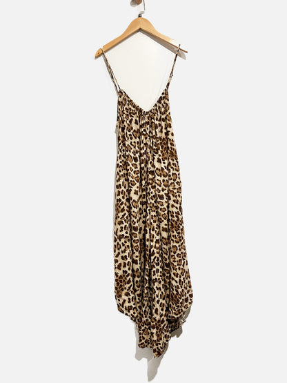 $$ Tysa Leopard Print Jumpsuit - 0/1