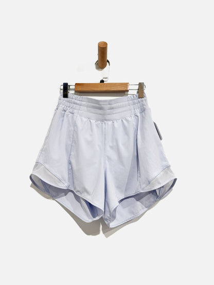 Lululemon Hotty Hot High-Rise Lined Short 4" Pastel Blue- 6