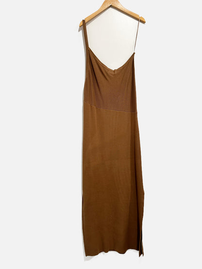 House of Harlow Brown One Shoulder Dress - Large