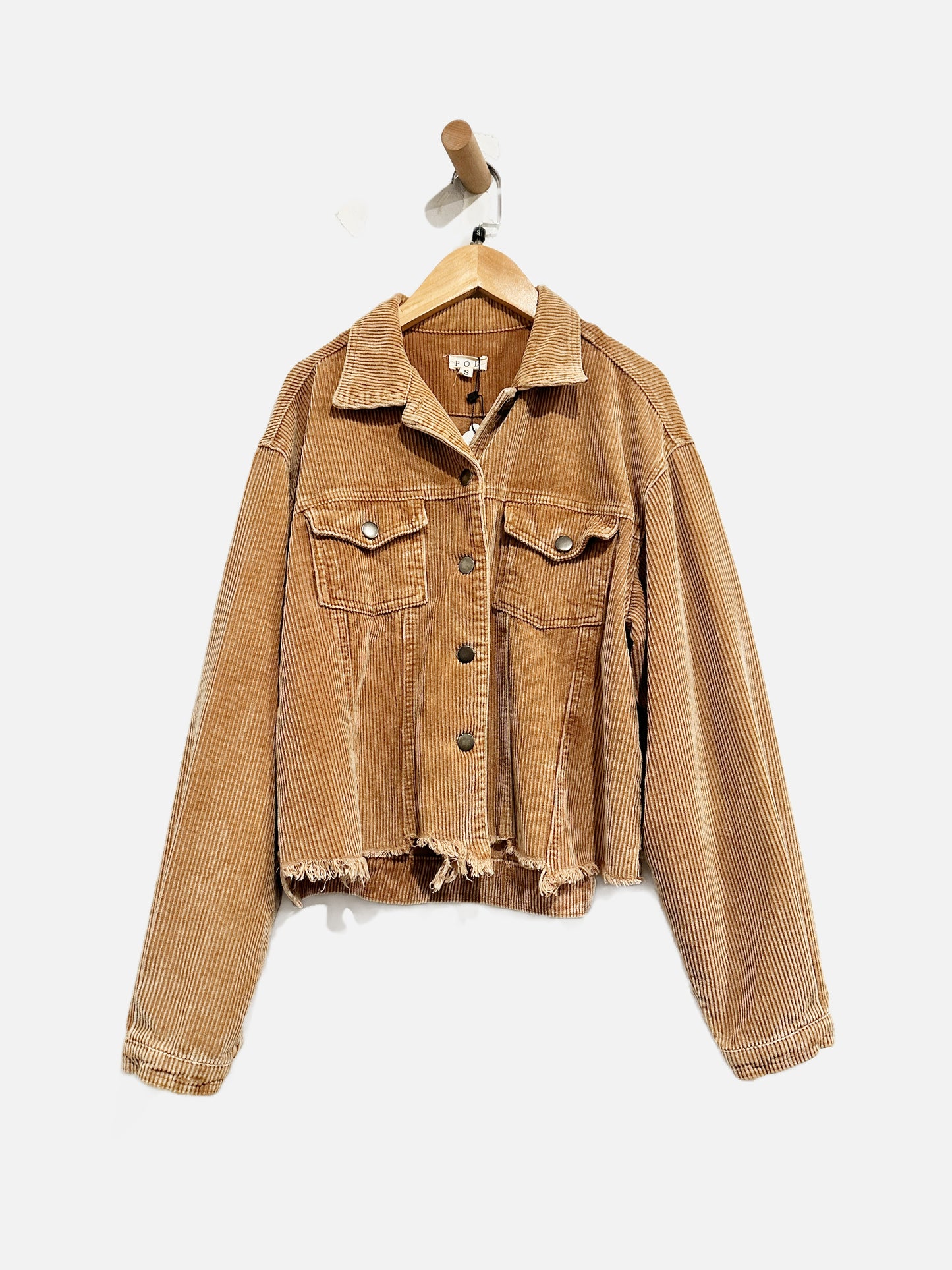 POL Brown Corduroy Shacket - Small
