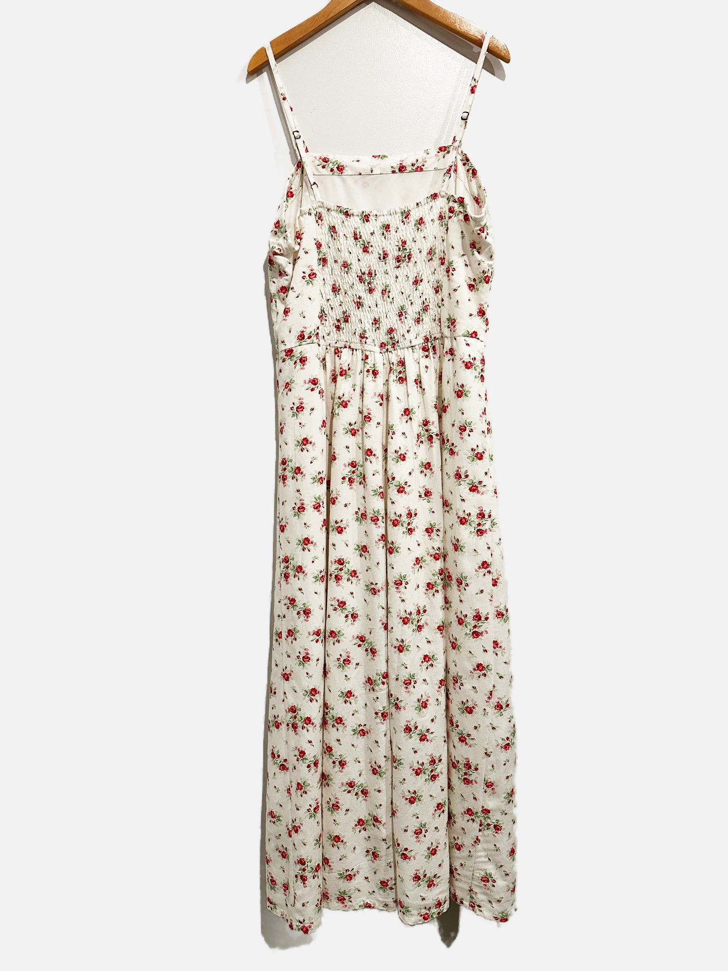 Japna Linen Floral Midi Dress - Large