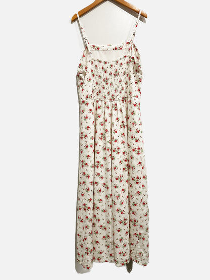 Japna Linen Floral Midi Dress - Large