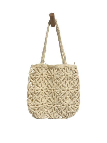 Floral Crochet Shoulder Bag