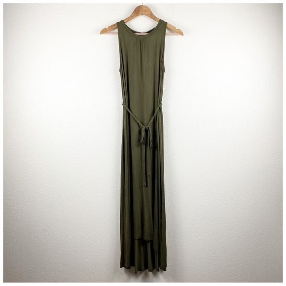 Boden Delphine Jersey Knit Maxi Dress in Green Size 4