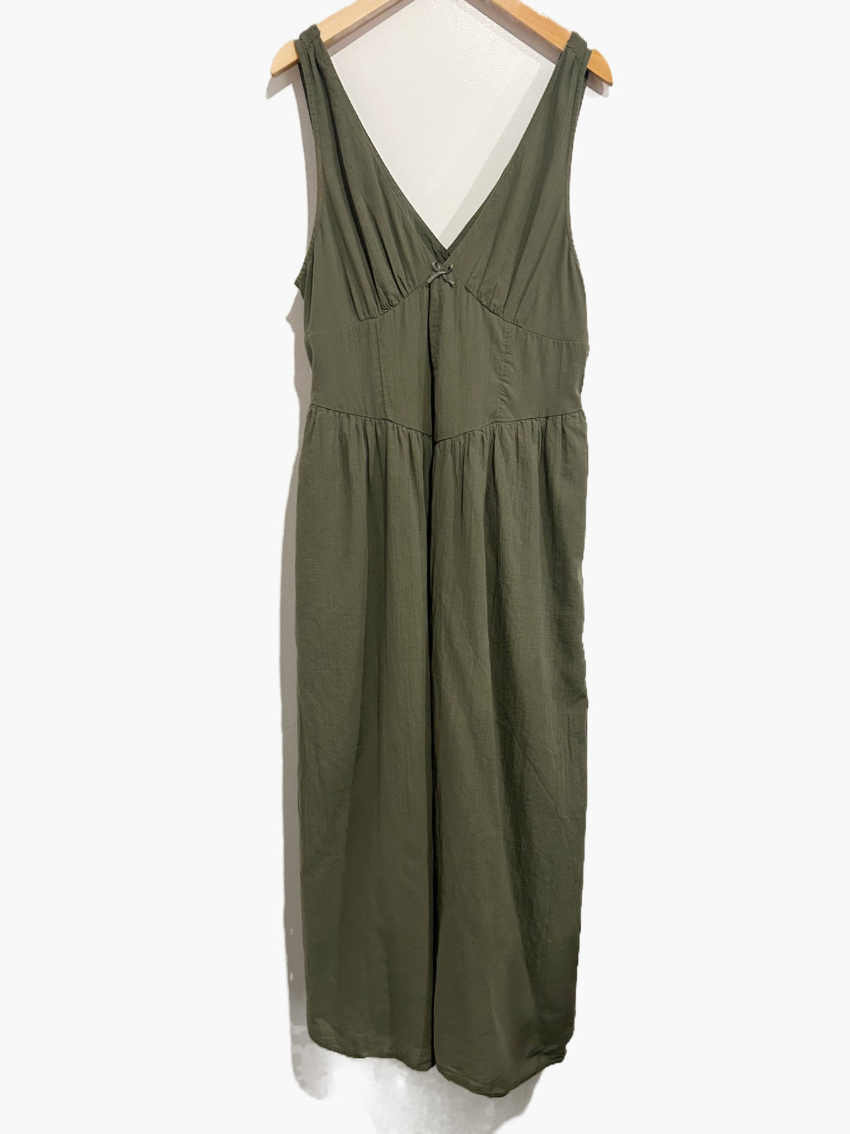 American Eagle Green Corset Midi Dress - Medium