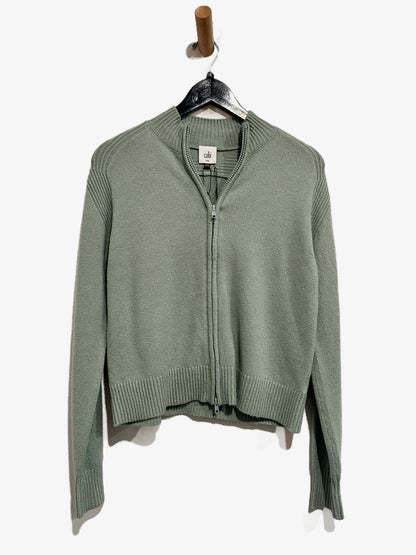 Cabi NWT Zip Up Cardigan in Aqua Mist - XXS
