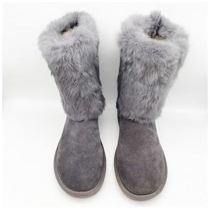 Ugg Australia Gray Sheepskin Boots Size 8