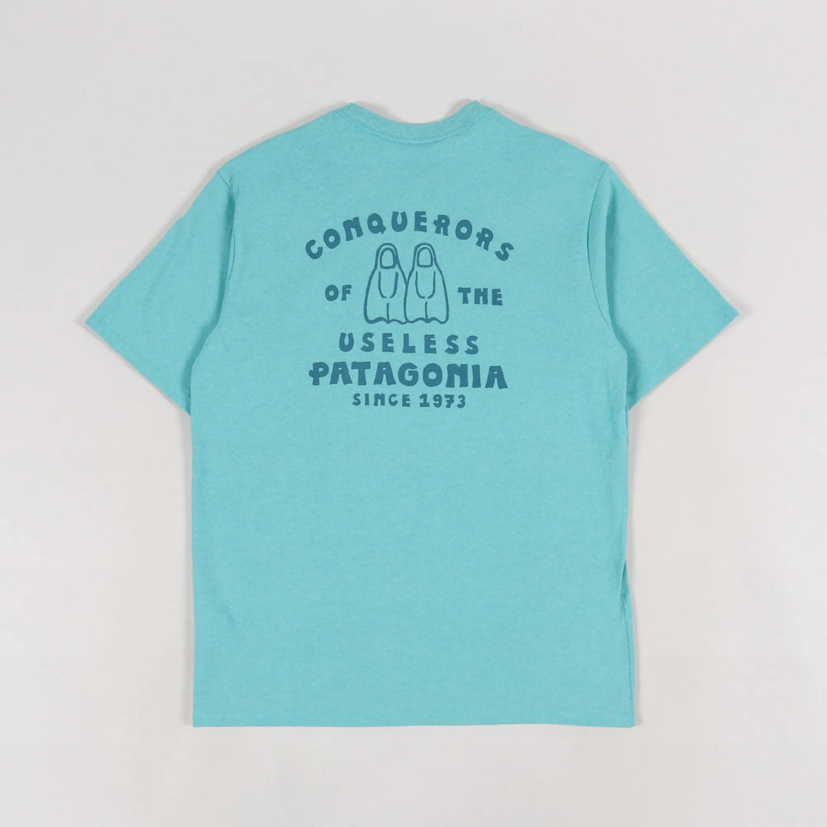 Patagonia C.O.T.U. Fins Pocket ResponsibiIli-Tee in Iggy Blue - Medium