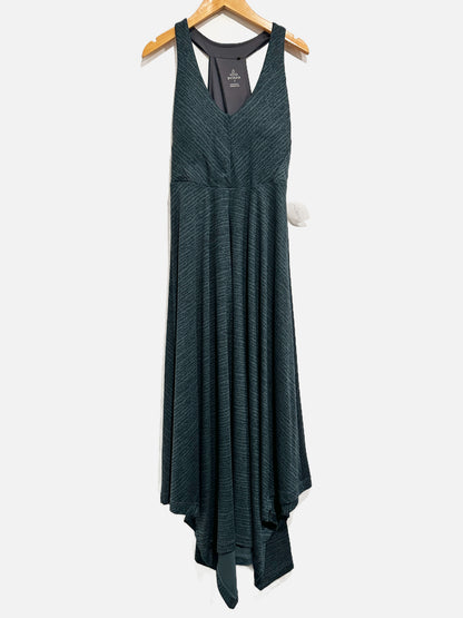 Prana Saxon Dress in Grey Blue Pebbles - Small